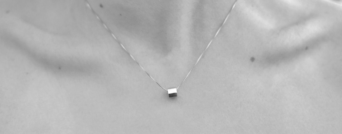 stainless silver necklace